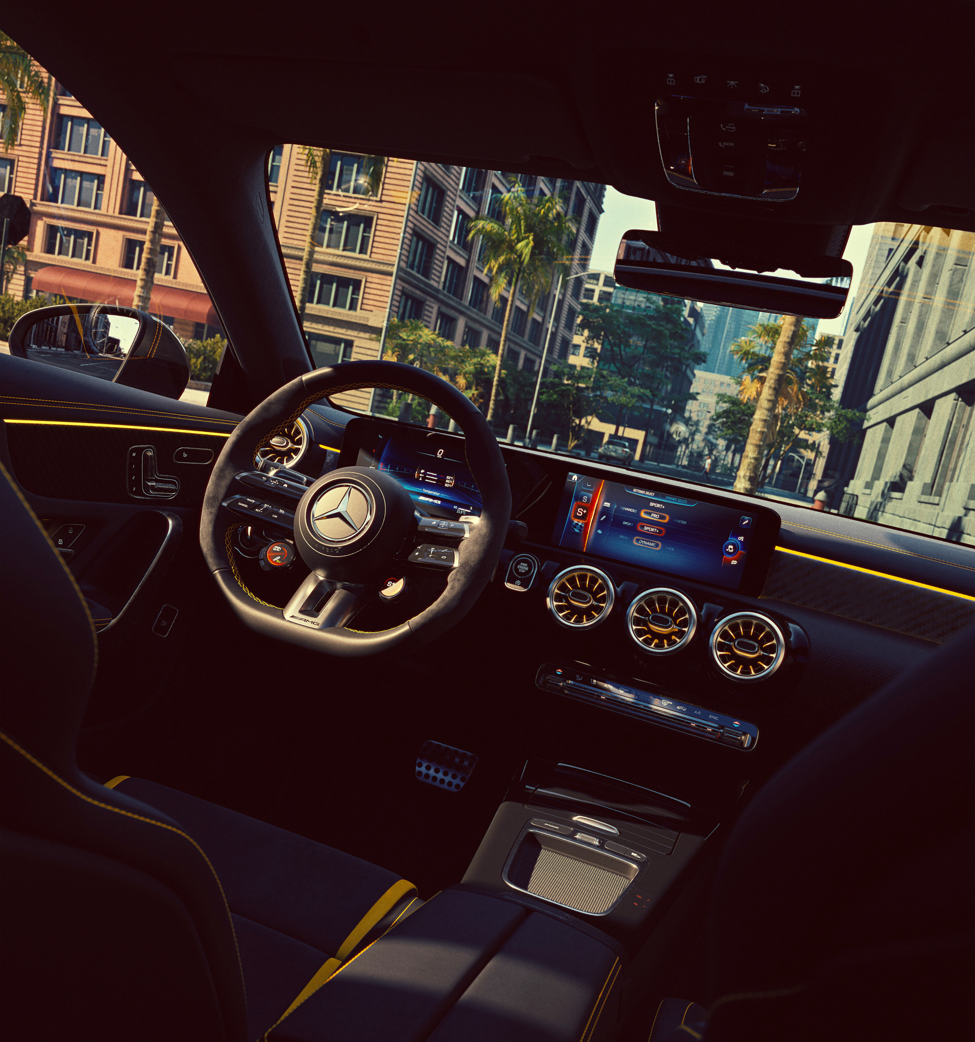 Interior Mercedes AMG CLA 45 S Final Edition | Memo Lira Interior Mercedes AMG CLA 45 S Final Edition